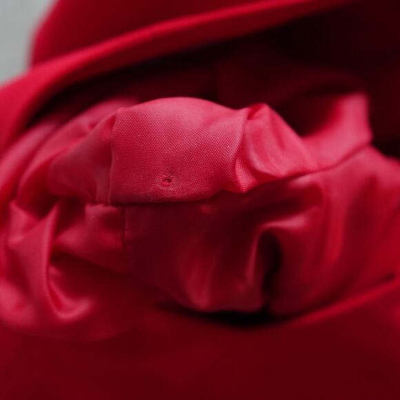 Vintage Retro 80s 90s Larry Levine Red Short Sleeve Skirt Blouse Suit Set 10 - Picture 12 of 13